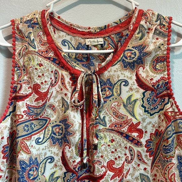 Antilia femme medium women’s lightweight paisley tank - Picture 3 of 5